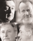 From the top left, clockwise: Preston Manning, Stockwell Day, Mike Harris, Ralph Klein.