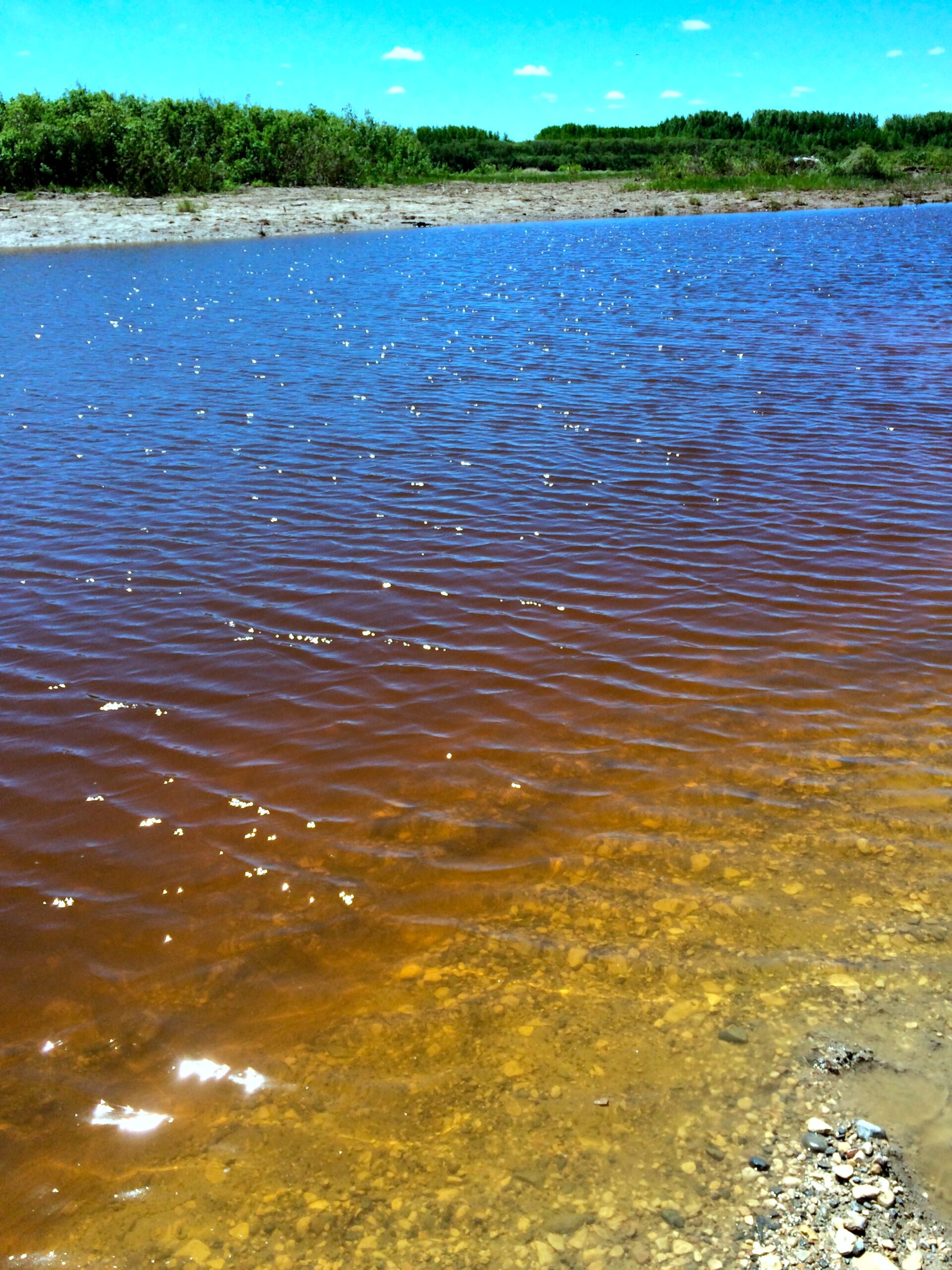 The Attawapiskat River, a vibrant place of activities ranging from swimming to paddling to fishing.