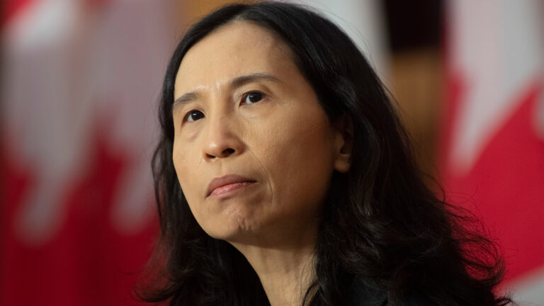 Chief Public Health Officer Theresa Tam listens to a question during a news conference January 5, 2021, in Ottawa.