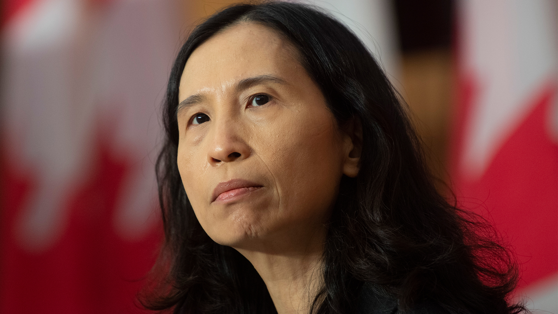 Chief Public Health Officer Theresa Tam listens to a question during a news conference January 5, 2021, in Ottawa.