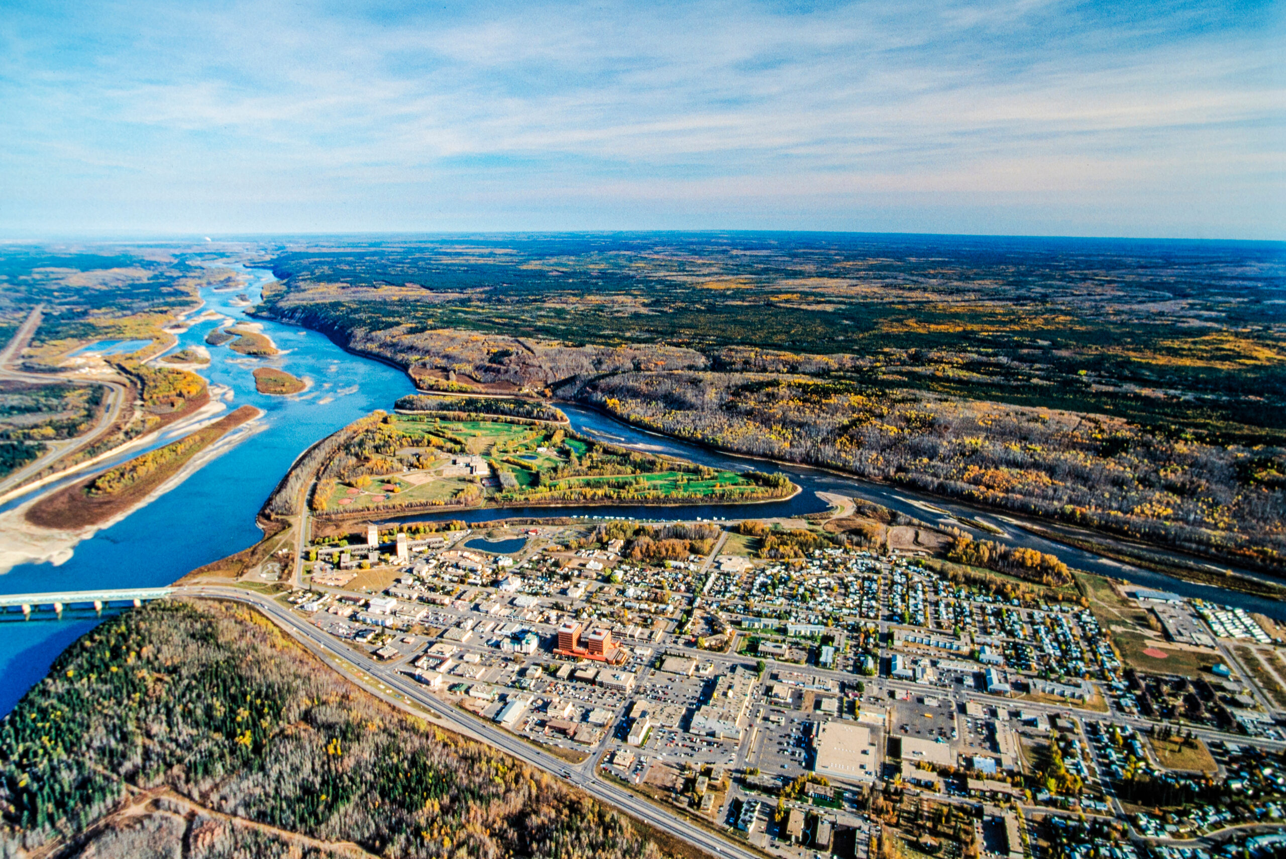 Aerial,Image,Of,Fort,Mcmurray,,Alberta,,Canada