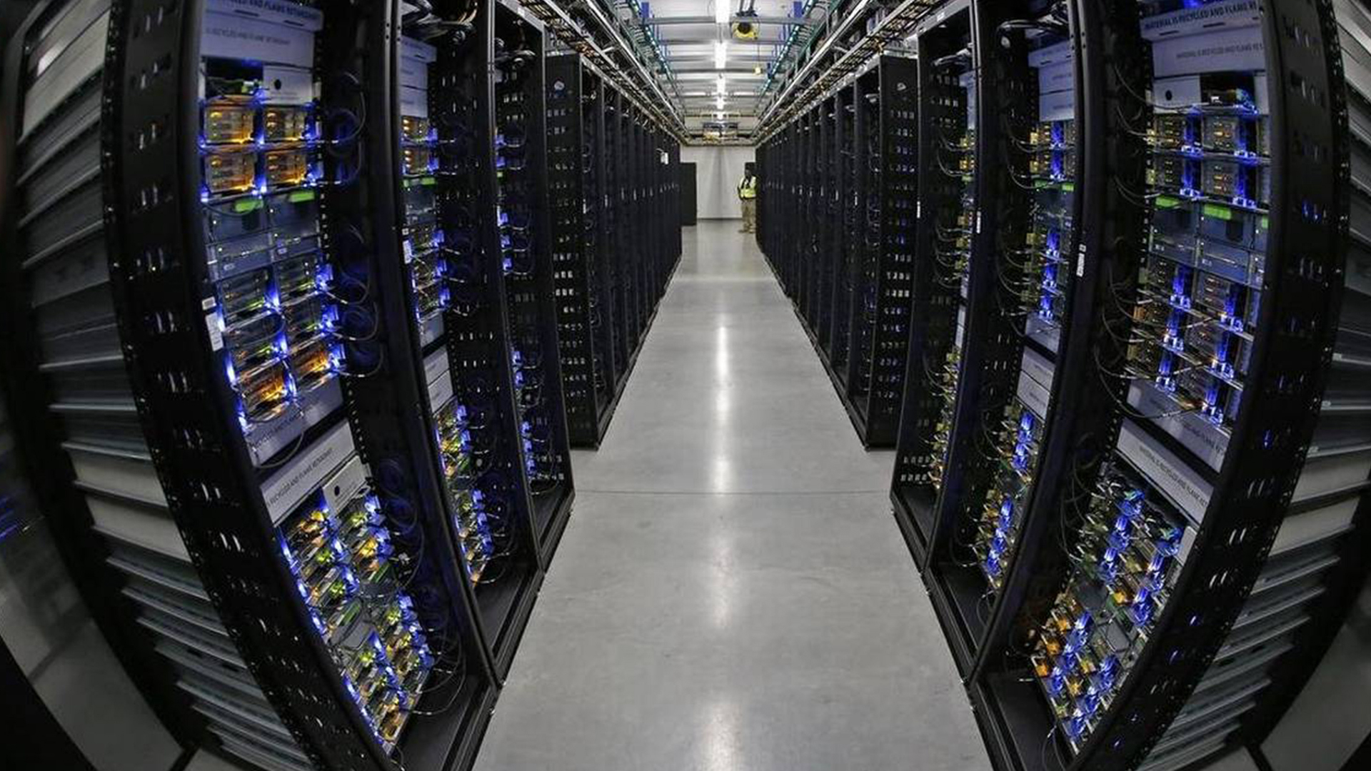 WordPress The right way for Canada to secure cloud sovereignty A fish-eye wide angle lens view of a corridor between servers.