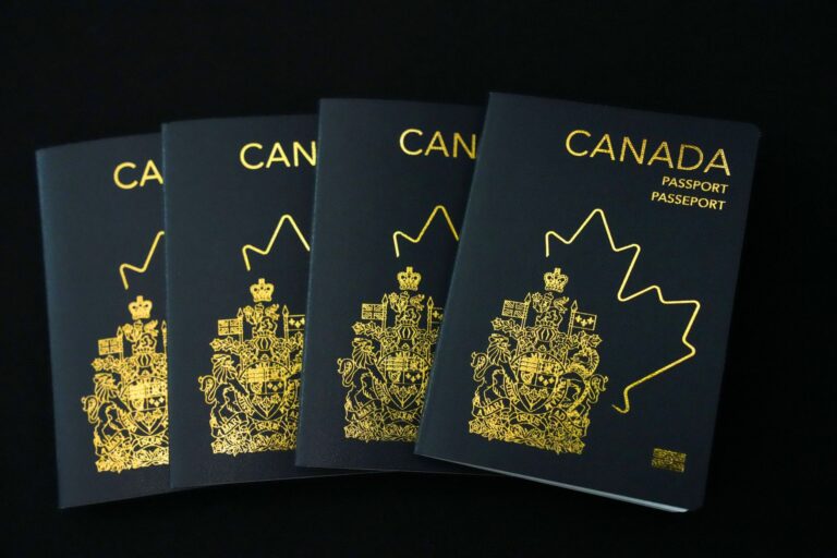 Four Canadian passports