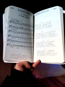 In this hymnal, the hymns were translated from French into Cree by the late Father Vezina, for whom the high school is also named.